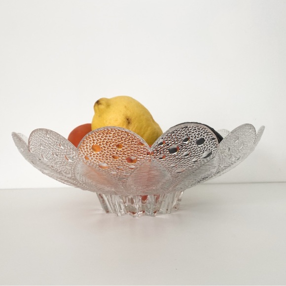 Vintage Lausitzer East Germany Art Glass Large Crystal Bowl - 10.75” Diameter - Picture 2 of 9